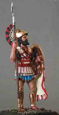 Model of a Greek soldier